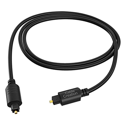 CableCreation Digital Optical Audio Cable 6 Feet, Fiber Optical Toslink Cable for Home Theater, Sound Bar, TV, PS4, Xbox, VD/CD Player, Blu-ray Players,Game Console & More, 1.8M