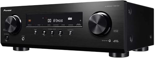Pioneer VSX-534 Home Audio Smart AV Receiver 5.2-Ch HDR10, Dolby Vision, Atmos and Virtual Enabled with 4K and Bluetooth