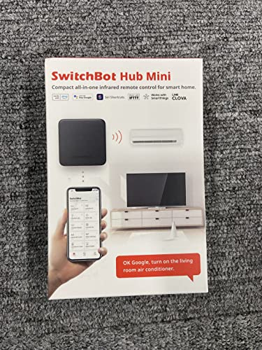 SwitchBot Hub Mini Smart Remote - IR Universal Remote, WiFi IR Blaster for TV, Air Conditioner, Compatible with Alexa, Google Home, Link SwitchBot to Wi-Fi (Support 2.4GHz)