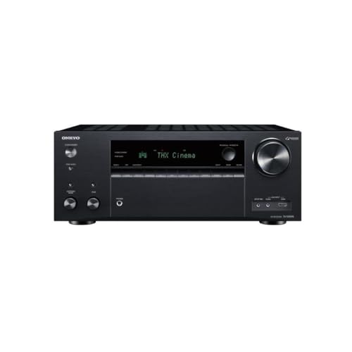 Klipsch Black Reference Theater Pack 5.1 Surround Sound System, Bundle with Onkyo TX-NR696 7.2-Channel Network A/V Receiver, 210W Per Channel (At 6 Ohms)