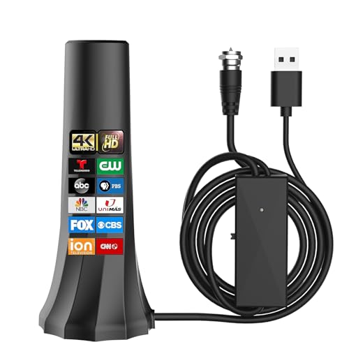 TV Antenna for Smart TV，Antenna for TV without Cable with 560+ Miles Coverage Range,Amplified Signal Booster Support Smart TV and All older TV's,with High Performance Coax Cable.