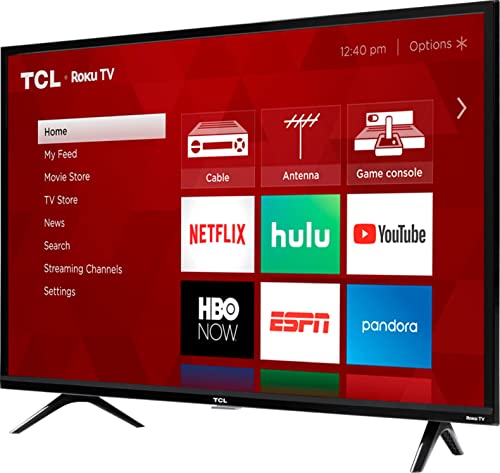 TCL 40-inch 1080p Smart LED Roku TV - 40S325, 2019 Model , Black