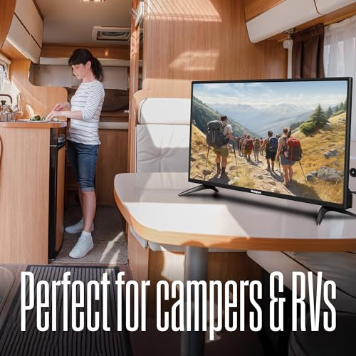 Westinghouse 32 Inch TV, 720p HD LED Small Flat Screen TV with HDMI, USB, VGA, & V-Chip Parental Controls, Non-Smart TV or Monitor for Home, Kitchen, RV Camper, or Office