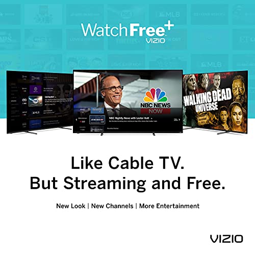VIZIO 24-inch 1080p Smart TV with Apple AirPlay and Chromecast Built-in, Screen Mirroring for Second Screens, & 150+ Free Streaming Channels, D24f-J09, 2021 Model (Renewed)