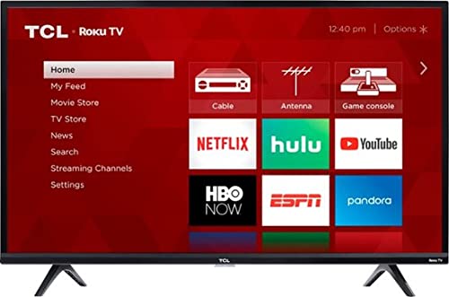 TCL 40-inch 1080p Smart LED Roku TV - 40S325, 2019 Model , Black