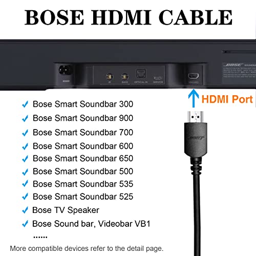 5FT 4K HDMI Cable for Bose Soundbars