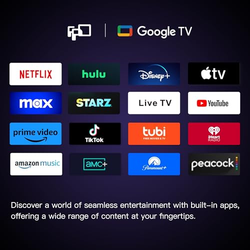 FPD 32-inch Smart TV Google TV HD 720p with Google Play and Google Cast Built-in, HDR 10, Dolby Audio, Voice Remote, Stream Live TV(Palette-Series, CG32-P3, 2024 Model)