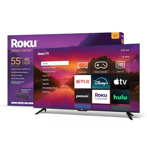 55-Inch Roku Smart TV with Enhanced Voice Remote