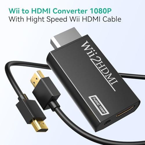 GANA Wii to HDMI 1080p Adapter with Audio