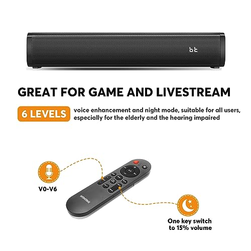 Wohome 2.1ch Bluetooth Soundbar with Voice Enhancement