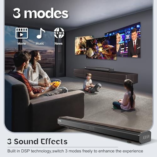 OFFSIR 32" Bluetooth Soundbar with 6 Speakers