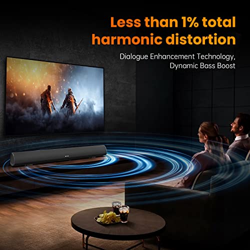 100W 40" Wireless/Wired Bluetooth Soundbar Speakers