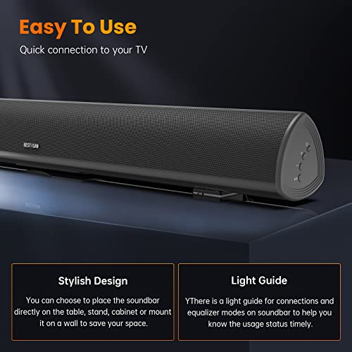 100W 40" Wireless/Wired Bluetooth Soundbar Speakers