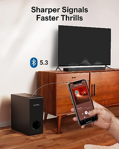 Dolby Atmos Sound Bar with Subwoofer, 190W