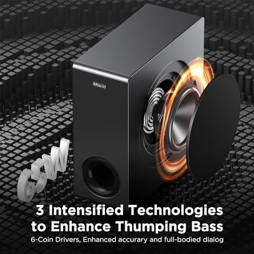 Hiwill 100W Sound Bar with 5.25'' Subwoofer