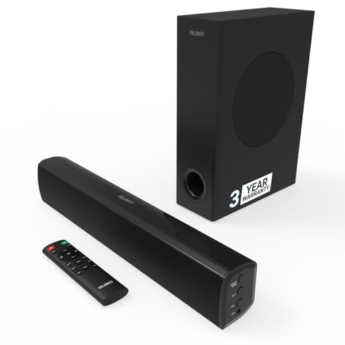 15" Bluetooth Soundbar with Subwoofer for TV