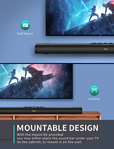 Bluetooth Sound Bar with Built-in Subwoofer