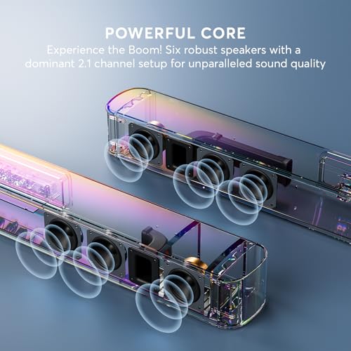 GEOYEAO 2.1ch Dolby Atmos Soundbar for Smart TVs