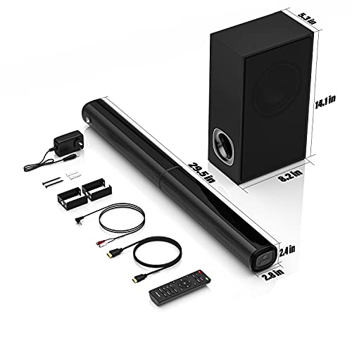 PHEANOO 2.1 CH Soundbar with Subwoofer & Connectivity