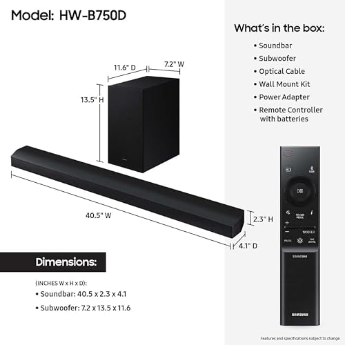 SAMSUNG 5.1 ch Dolby Audio Soundbar with Subwoofer