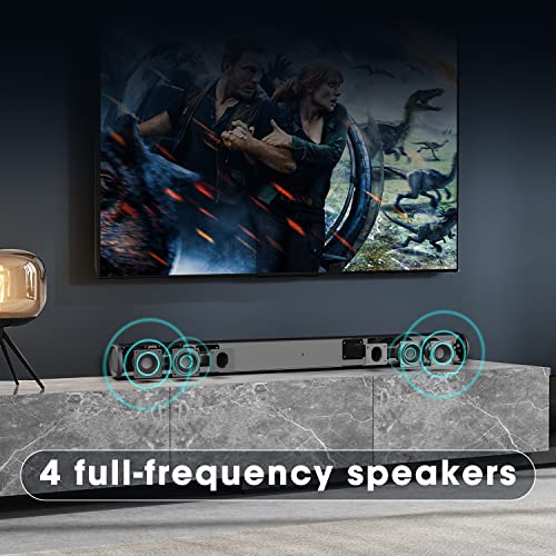 BESTISAN 34-Inch Bluetooth Sound Bar for TVs