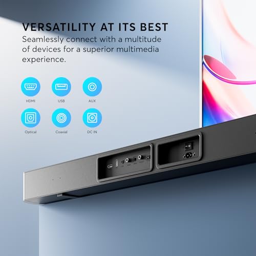 GEOYEAO 2.1ch Dolby Atmos Soundbar for Smart TVs