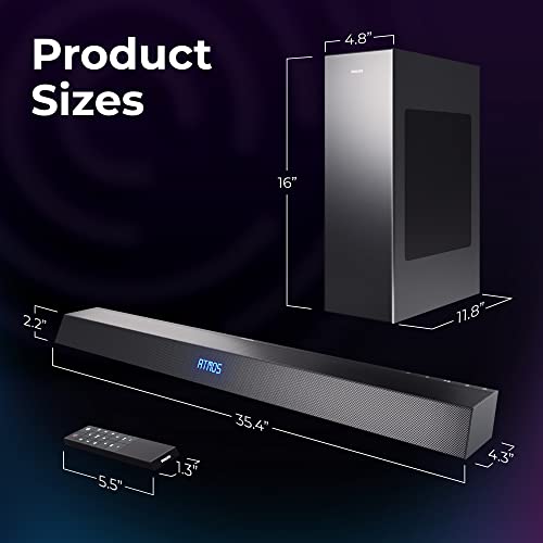 Philips Dolby Atmos Soundbar with Wireless Subwoofer