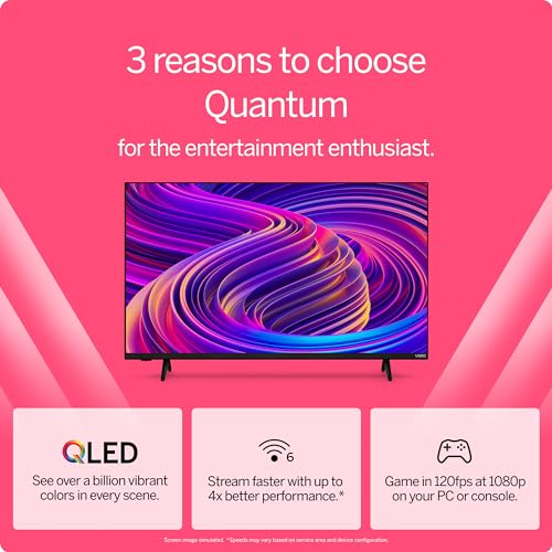 VIZIO 43-Inch 4K QLED HDR Smart TV