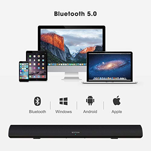 BESTISAN 100W Bluetooth Sound Bar for TV