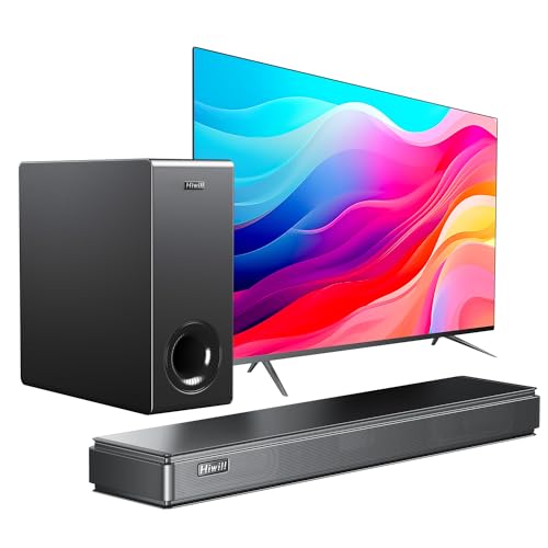 Hiwill 120W Soundbar with Subwoofer for Smart TVs