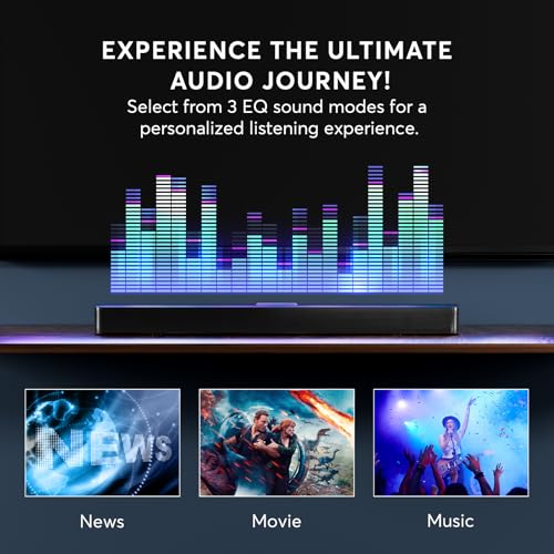 GEOYEAO 2.1ch Dolby Atmos Soundbar for Smart TVs