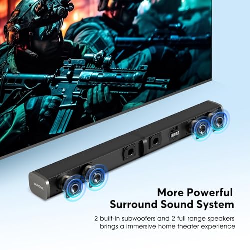 Wohome 32" Bluetooth Sound Bar with Subwoofers