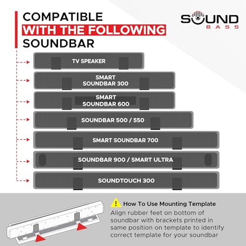 Universal TV Mount for Bose Soundbars - Black