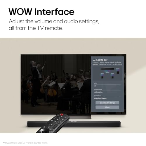 LG S40T 2.1 Channel Soundbar with Wireless Subwoofer