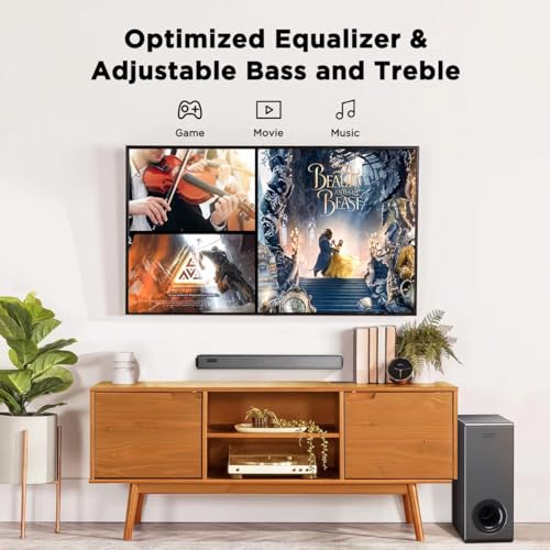 Hiwill 120W Soundbar with Subwoofer for Smart TVs