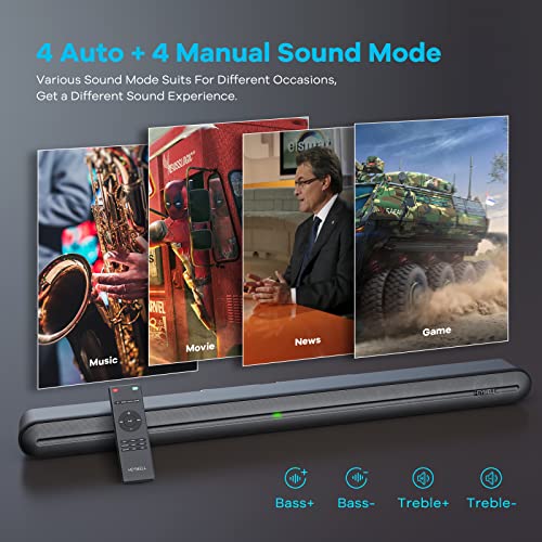 Heymell 150W Bluetooth Soundbar with 3D Surround Audio