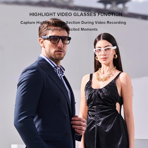 Smart Glasses with HD Camera & Bluetooth Speaker