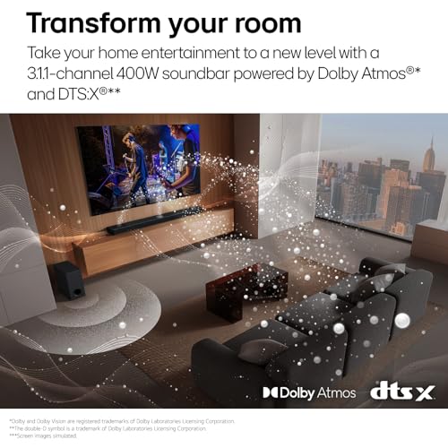 LG S70TY Dolby Atmos Soundbar with Subwoofer