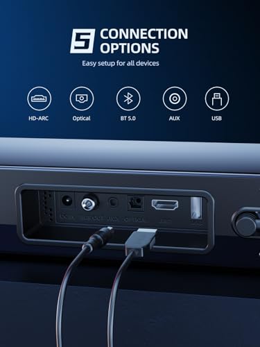 Smart TV Sound Bar with Detachable Subwoofer