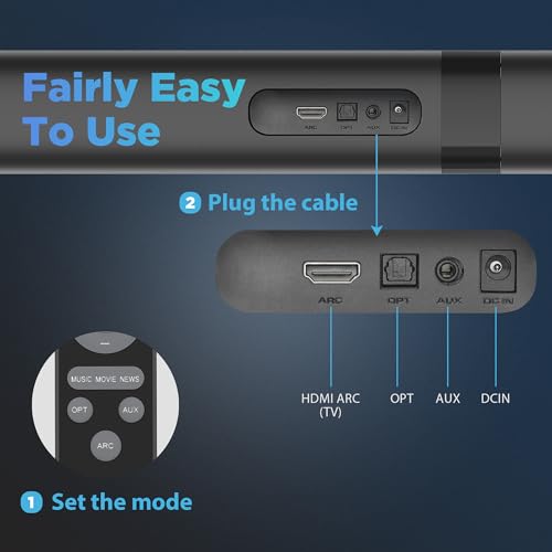 60W Bluetooth Sound Bar for Smart TV