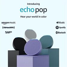 Lavender Bloom Amazon Echo Pop with Alexa