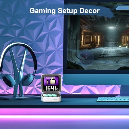 Divoom Ditoo Pixel Art Bluetooth Speaker, Smart Alarm