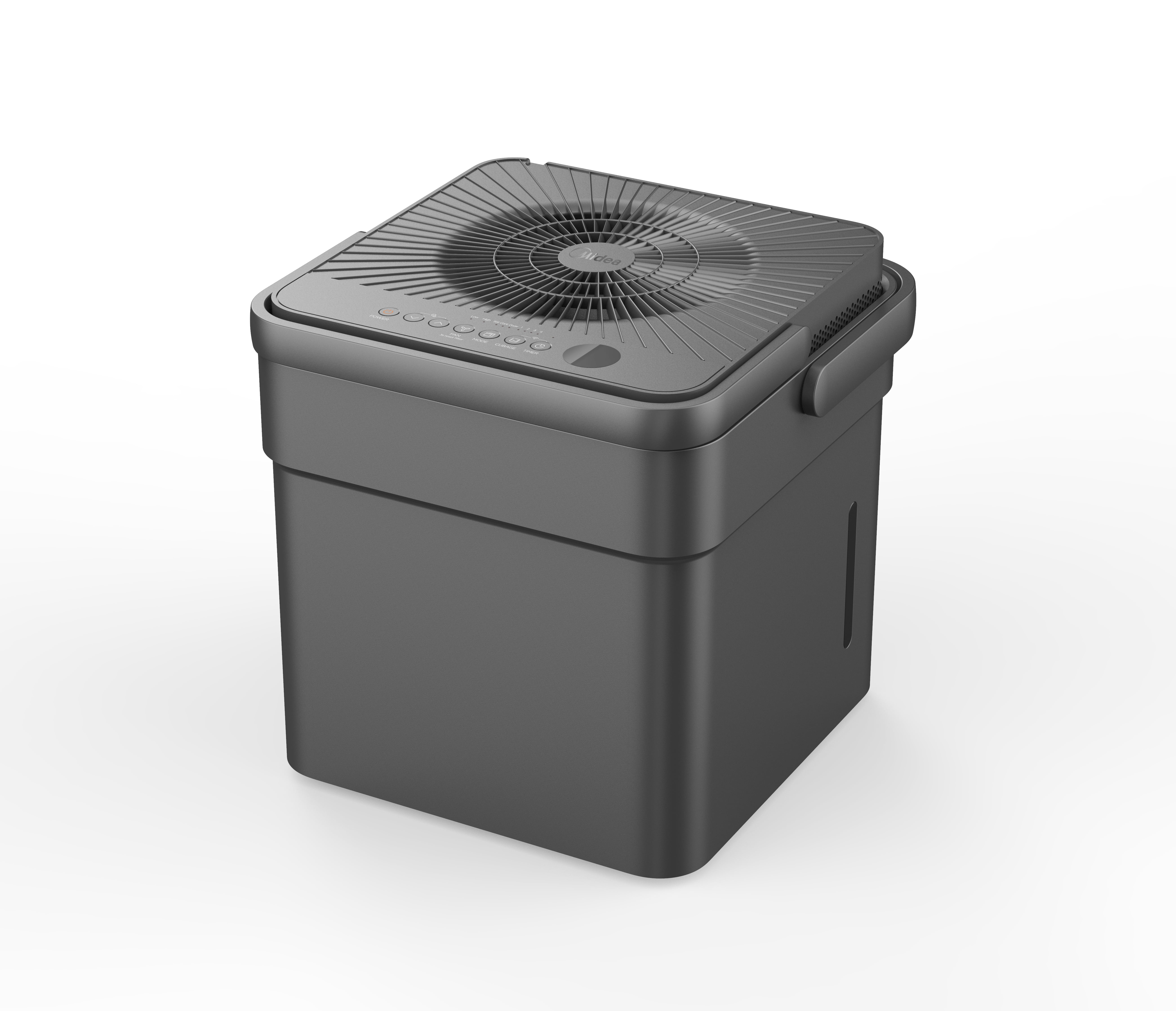 Midea Cube Dehumidifier with Pump and Drain Hose - 35 Pint Smart Dehumidifier for Basement and Spaces up to 3,500 Sq. Ft. with Timer, Humidity Control, Energy Star Rated, Washable Filters, Grey