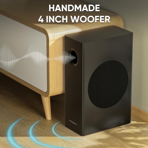 Compact 2.1 Sound Bar with Subwoofer for TVs