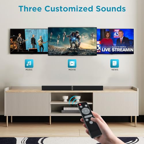 MZEIBO 50W Bluetooth Sound Bar for Smart TVs