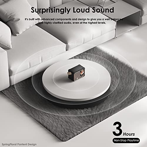 Retro Bluetooth Speaker with Hands-Free Call Function