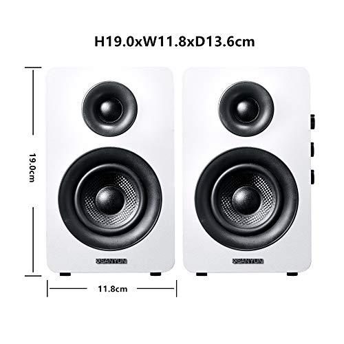 Bluetooth 5.0 3" Bookshelf Speakers - 60W Pair