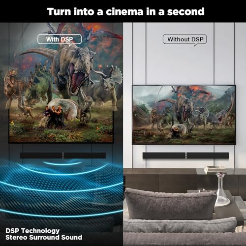 MZEIBO Bluetooth 5.0 60W TV Sound Bar