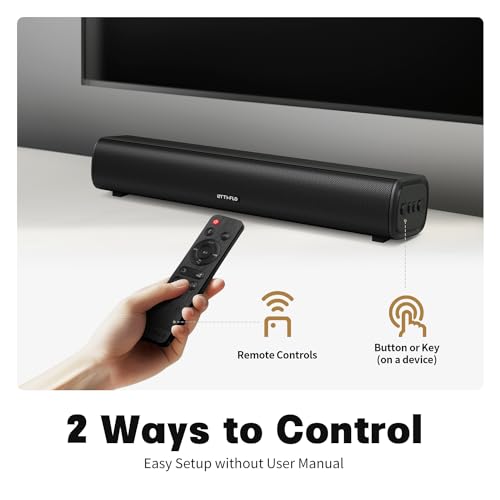 Rythflo 16-Inch Bluetooth Sound Bar with Dynamic Lights