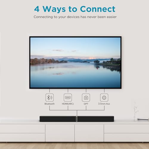 MZEIBO 50W Bluetooth Sound Bar for Smart TVs